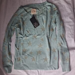 Chaser Stars Raglan Pullover Sweater